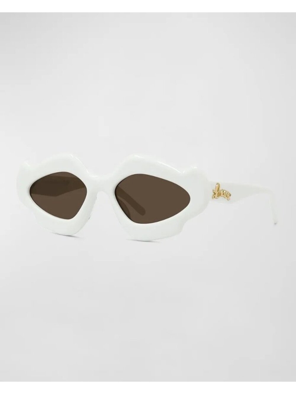NEW LOEWE LW40109U 21E Ivory/Brown 52-18-140 Sunglasses Authentic